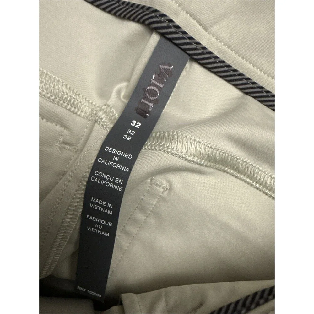 Vuori Men's Meta Pants Inseam 30” Size 32” Medium Color Birch New w/tag $128
